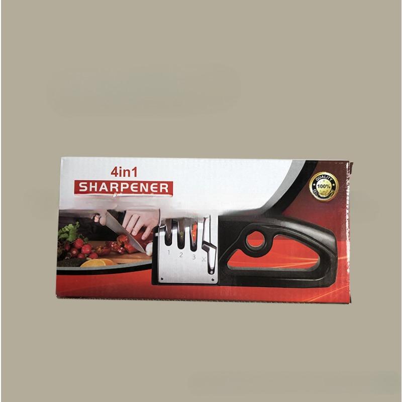 

1PC 4-in-1 Quick Knife Sharpener, Kitchen Knife Sharpener, Kitchen Tools, Stone Sharpener