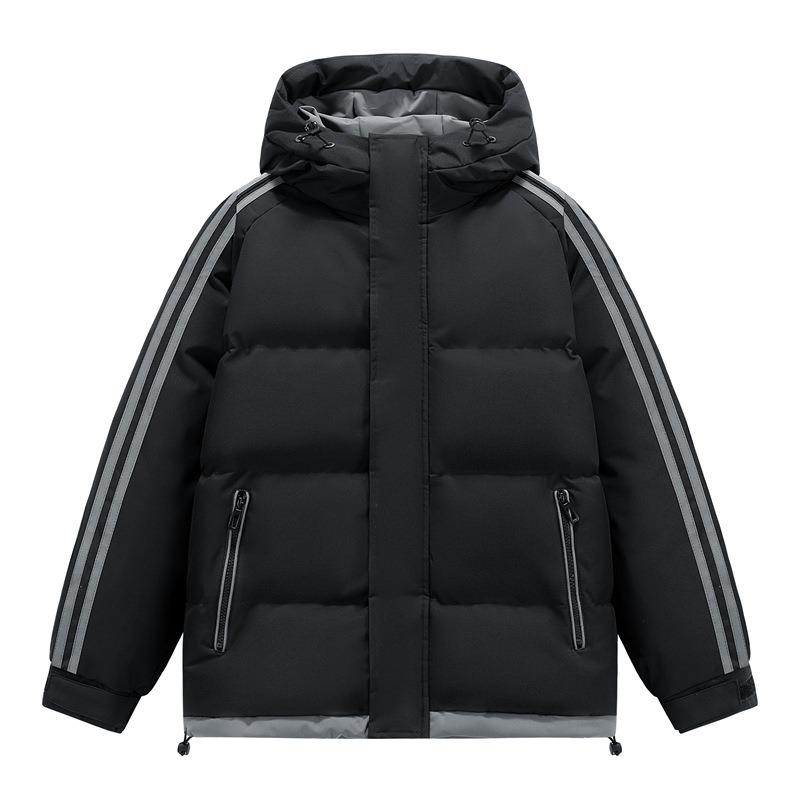 Hooded New Autumn and Winter Men's Cotton-padded Casual Cotton-padded Jacket Down Jacket Cotton-padded Jacket Bread Jacket Loose Coat Men