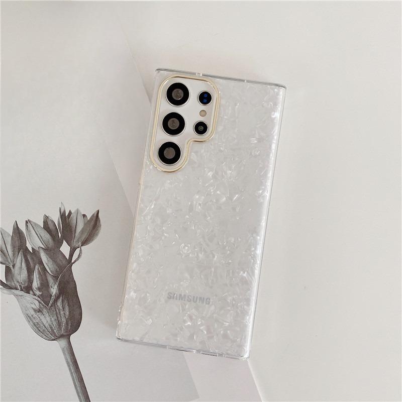 Potrivit pentru husă telefon mobil Samsung S25u Model carcasă electroplată S23ultra Acoperire față-verso A15 A54 S24FE Mânecă