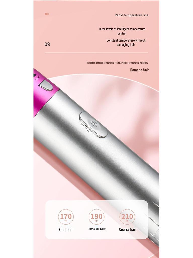 Five-in-One Brushless Negative Ion Hair Dryer & Styler: Comb, Straightener, Curler, Blow Comb