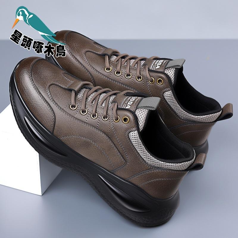 Men's shoes 2025 autumn new leather men's outdoor mountaineering sports leisure travel shoes