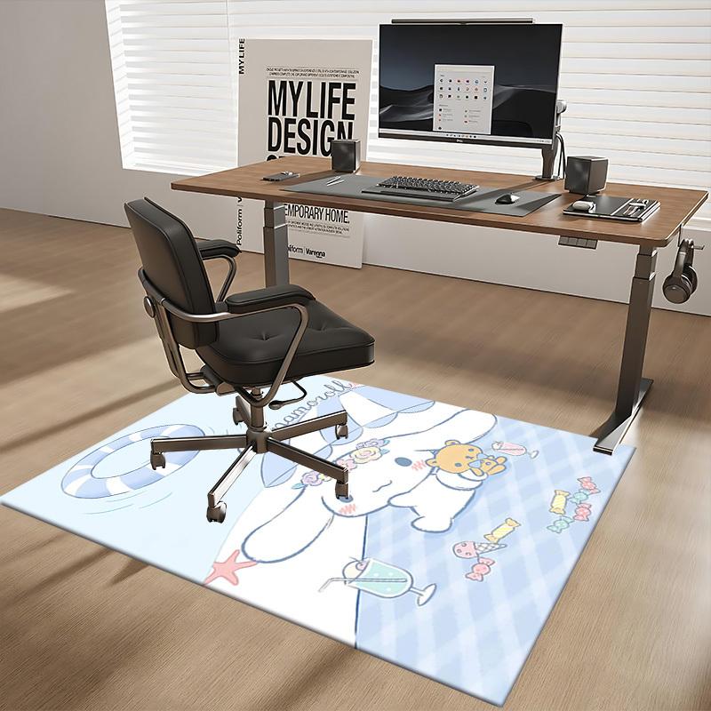 Cinnamoroll Anime Cartoon Design Chair Mat Non-Slip Carpet for Office Home Decoration Living Room Bedroom Game Room Dormitory Universal Seasonal Gift.