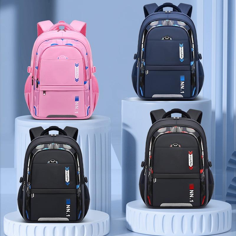 New boys and girls schoolbags, primary school students, older children, and junior high school students, large-capacity backpacks.