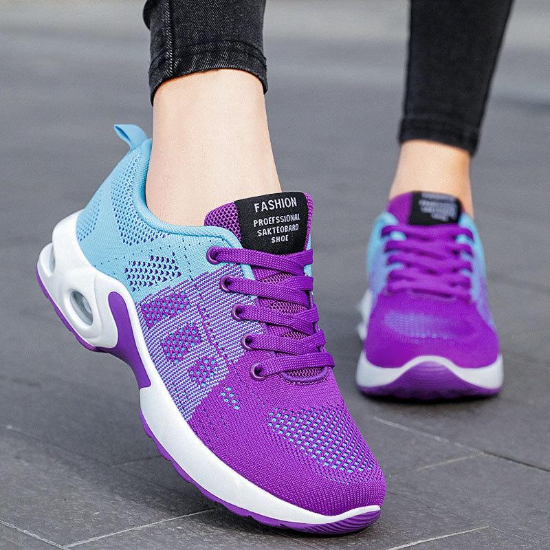 Jinshiyuanshu Shoes Women's Shoes Versatile Casual Shoes Processing Customized Large Size Sports Shoes Air Cushion Running Shoes Women