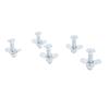 5pcs L Track Double Lug Threaded Stud Nut Fitting M10x45mm for Truck Bed Trailer Cargo Control