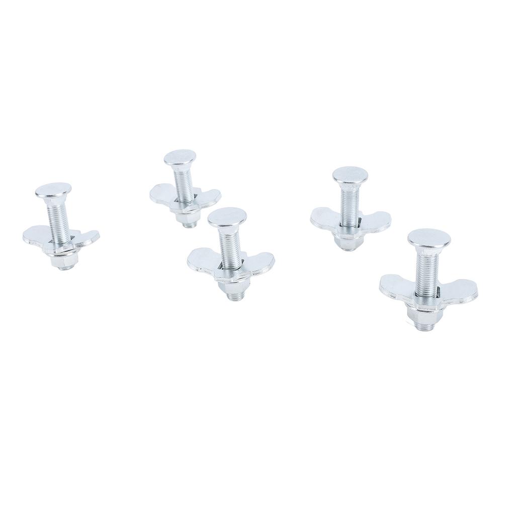5pcs L Track Double Lug Threaded Stud Nut Fitting M10x45mm for Truck Bed Trailer Cargo Control