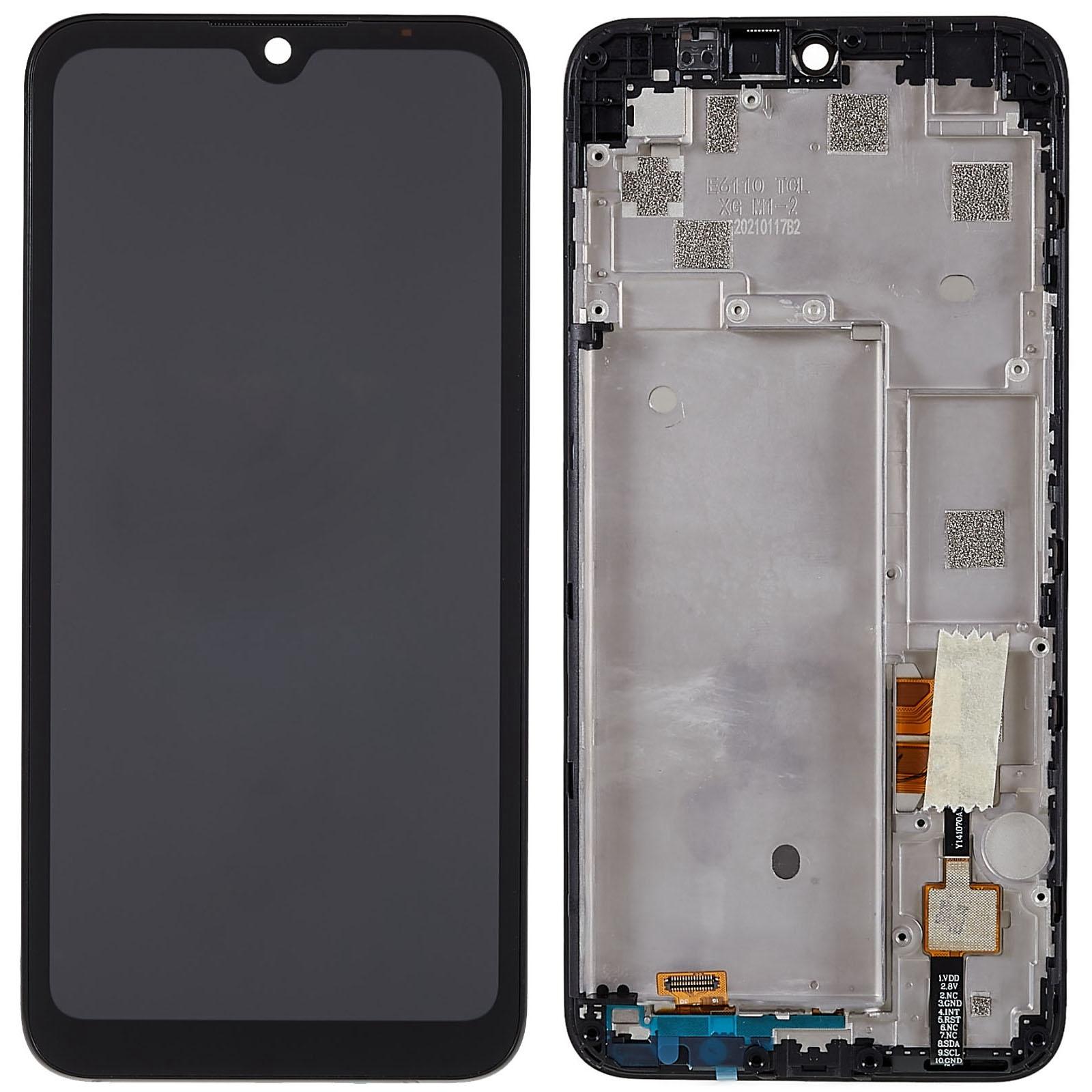 

For Alcatel 1L (2021) 4063 Grade S OEM LCD Screen and Digitizer Assembly+Frame Part (without Logo) A