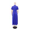 Women's Casual Elegant Slim A-line Dress - Short-Sleeved, Lapel Design