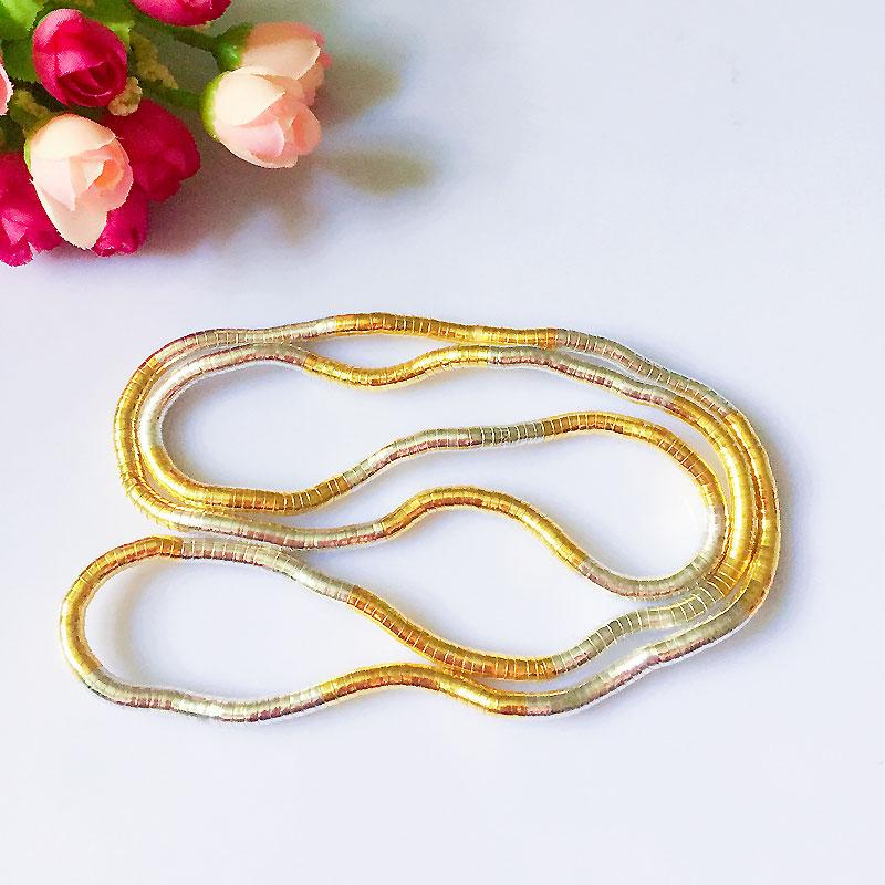 5mm 90cm Iron Flexible Twisted Jewelry Bendable Snake Necklace 20 Colors Available ,1pcs/pack
