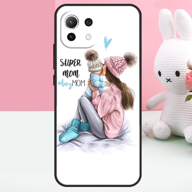 SUPER MOM MOTHER MAMA CUTE BABY Case For Xiaomi 15T 13T 14T 17 Pro Max 15 14 Ultra POCO X7 Pro X5 X6 F5 F6 F7 F8 Ultra Funda