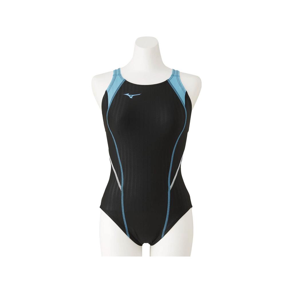 MIZUNO Stream Ace Racing Swimsuit FINA Swimming Approved Women's Low-Cut (Masters Back) N2MA0240, Color Blue, Size M, (International Federation)