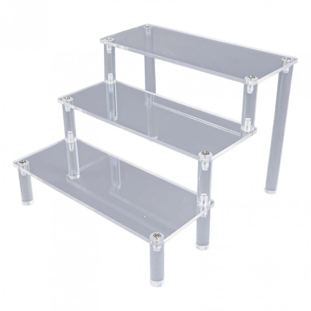 Desktop Storage Acrylic Display Stand Transparent Storage Rack Elegant Display