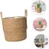 Hand Woven Extra Large Straw Flower Pot Nordic Seaweed Storage Basket Potted Green Plant Floor Indoor Anti-fade Long-lasting