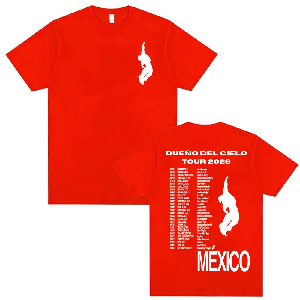

Mexico Humbe Dueno Del Cielo 2026 World Tour T Shirts Harajuku Streetwear Fashion Tshirts Men Women Casual Short Sleeve Top 4XL