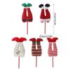 Festival Fabric Leg Ornament Christmas Tree Top Decorations For Holiday Party Floral Arrangements Outdoor Garden Display