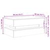 LED Coffee Table with Rustic Wood Finish 90 X 50 X 40 Cm