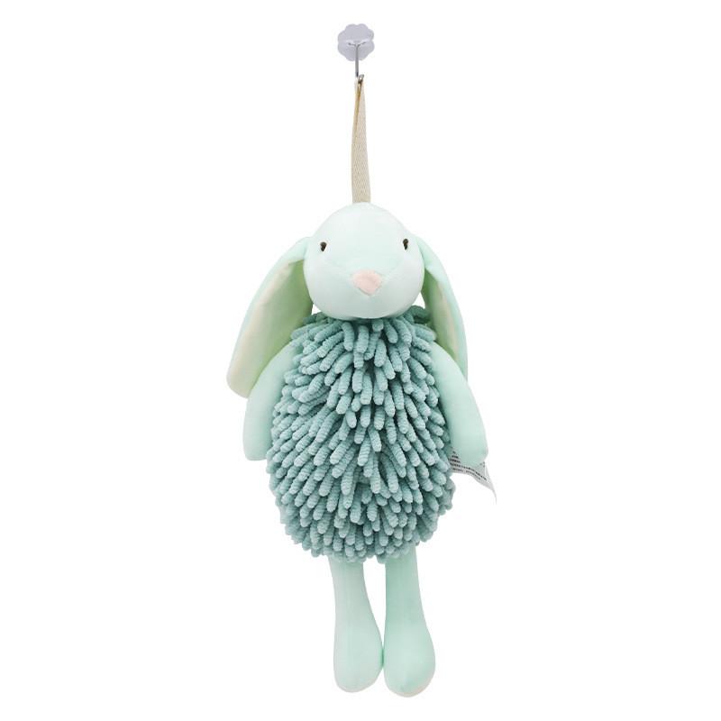 

Plush Bunny Hand Towel Toy With Soft Polyester Fabric For Kids And Adults зелёный