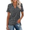 Women Casual V Neck Short Sleeve Oktoberfest Print Polo Shirt Lightweight Soft Fabric Relaxed Fit Summer Top