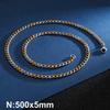 Simple Stainless Steel Grinding Chain Hiphop Necklace Street Hip Hop Titanium Steel Tide Jewelry Nk Chain