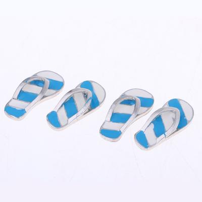 2 Pairs Miniature dollhouse Resin Slippers Home Mini Decor Fairy Garden Bonsa/_SH