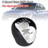 1 Stück PU-Leder + Kunststoff 6-Gang-Schaltknauf passend für Hyundai IX35 2009-2015/Forte 2008-2013