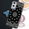 Black Bandana Paisley For Realme GT7 GT6 15 Pro 10 11 12 14 13 Pro Plus C75 C71 C65 C55 C63 C61 C53 C67 C35 Case