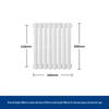 Huxin GZ-6030 Two-Column Steel Radiator