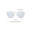 Prada Full Frame Design Metal Round Sunglasses Men sunglasses Silver SPRB51E1BCC053