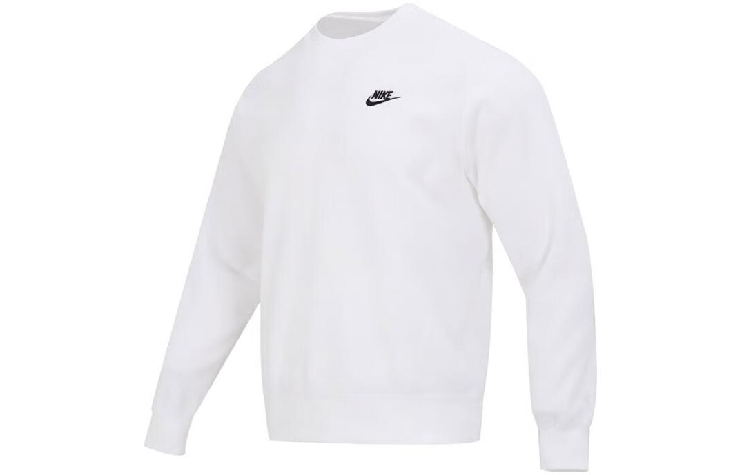 

Nike Sweatshirts Men s White Crew Neck Moderate Regular FB4980-100 XL