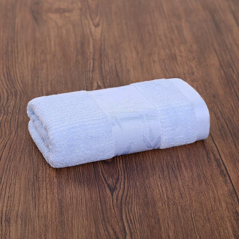 Absorbent Bamboo Fiber Washcloths - Pure Cotton Face & Bath Towels with Embroidered Logo