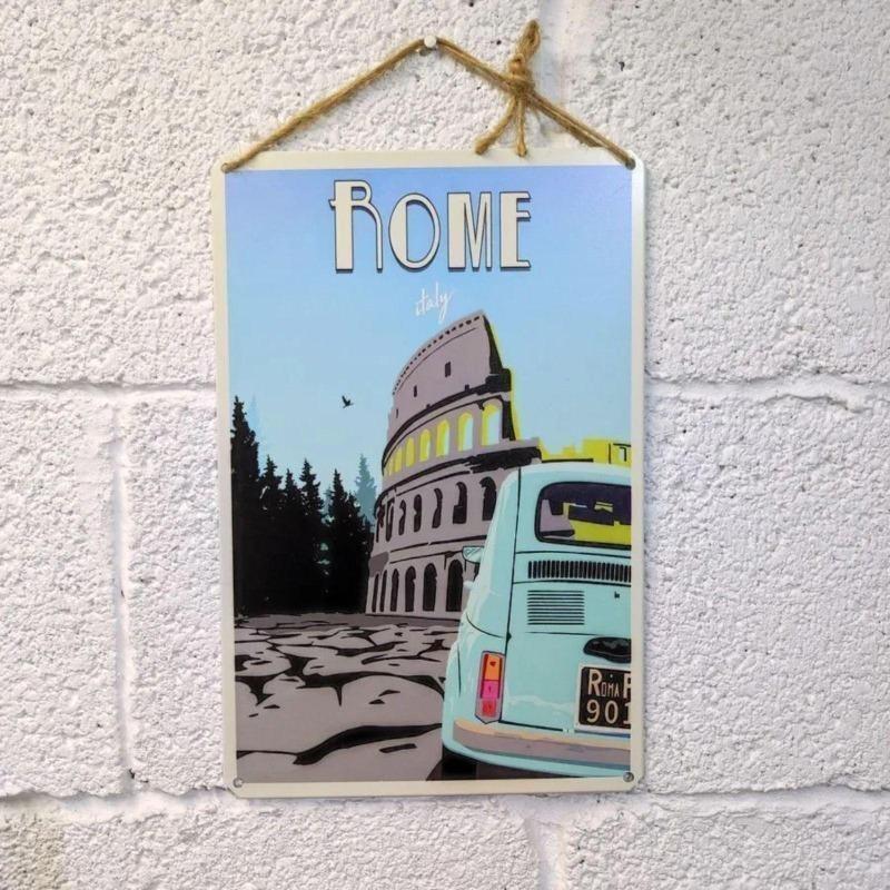 Venice Tourism Metal Poster, Vintage Travel Wall Art