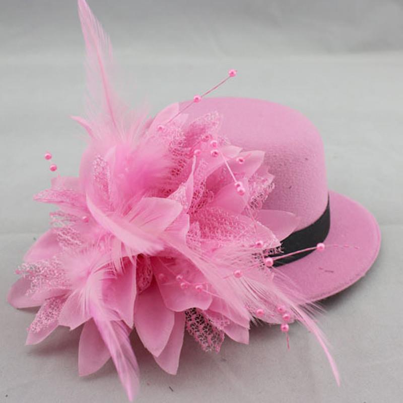 Buy Hair Clip Hat Girl Gift Feather Headband Barrette Headwear Jewelry