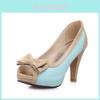 Eleganti Nuovi Tacchi da Donna alla Moda con Fiocco Peep Toe per Look Principessa Lolita Taglia 35-43