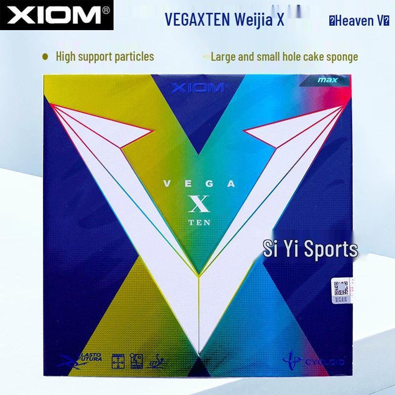 Xiom Fierce VEGA Weijia Gold V Sky Table Tennis Rubber (Korean Color, Anti-Spin)