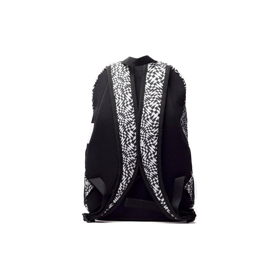 Nike Color Block Zipper Backpack Unisex Backpacks Black White BA4882-008