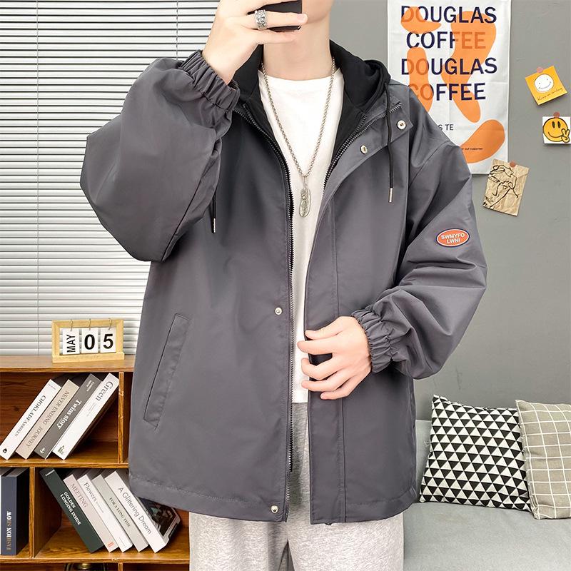 

Мужской повседневный костюм-двойка большого размера в гонконгском стиле, осенняя куртка M