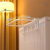 Heavy-Duty Wall-Mounted Radiator Rack - Pull-Out Clothes Drying Shelves & Rods | Space-Saving for Winter Garments (Black/White)
