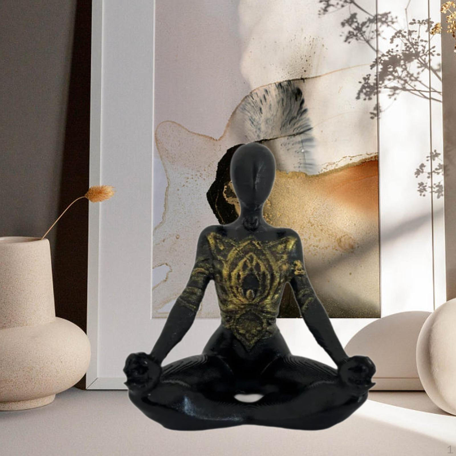 

Фигурка из смолы «Поза йоги» для домашнего декора
