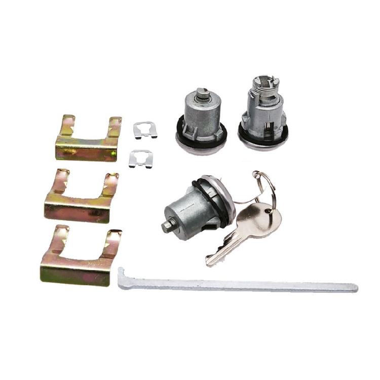 Car Door Lock Hardware 654394765282, Metal Lock Core Set with 2 Keys for Repair Planning, Restoration Use and Garage Maintenance