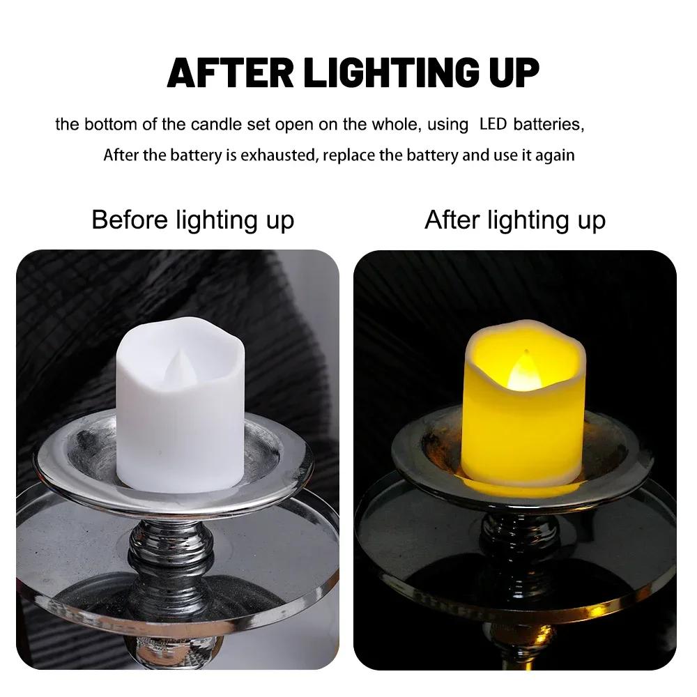 48/1PC Flameless LED Candle Light Battery Powered Wishing Tealight Wedding Christmas Birthday Decoration Lamp Electronic Candles