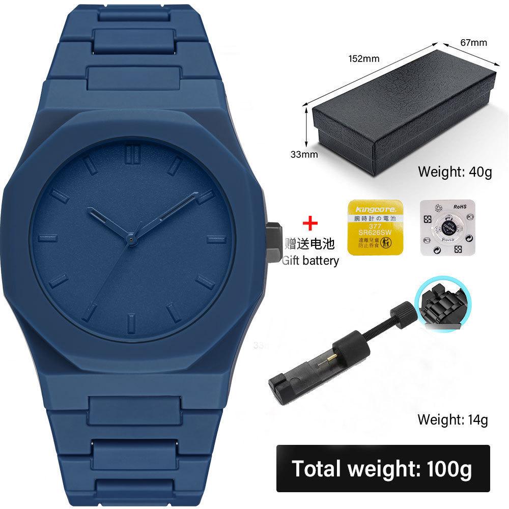 Moderne Minimalistisk Skissering Kreativ Sportsklokke Fritid Enkelt Design Vanntett Silikonrem Kvarts Armbåndsur Klokke Gaver