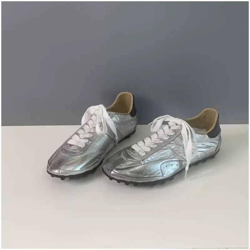 Unisex Genuine Leather Casual Shoes Comfortable Flat Bottom Running Shoes for Women Outdoor Sports Men Designer Style Women's