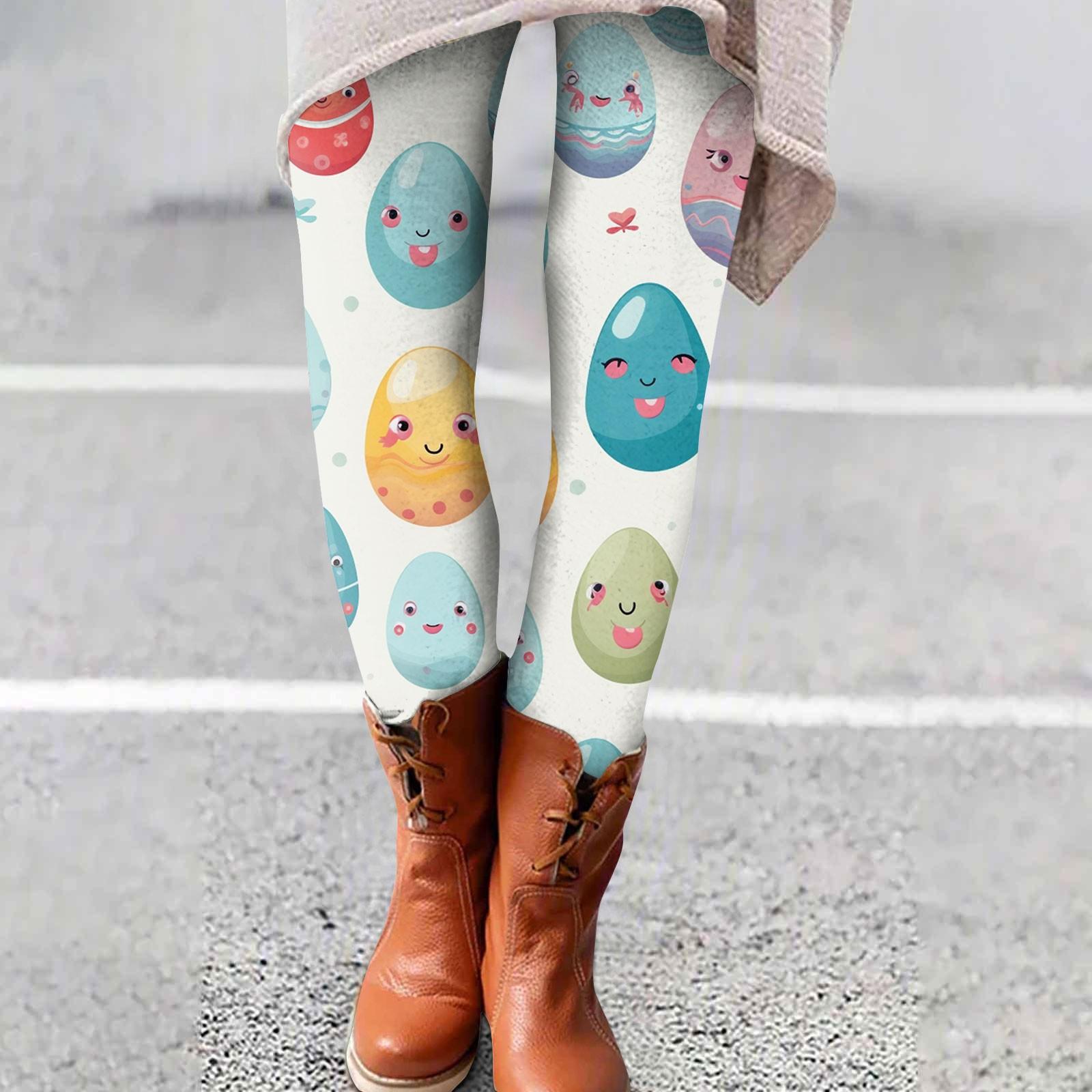 

Женские брюки с эластичным мягким низом и пасхальным принтом, повседневные домашние спальные брюки XL белый