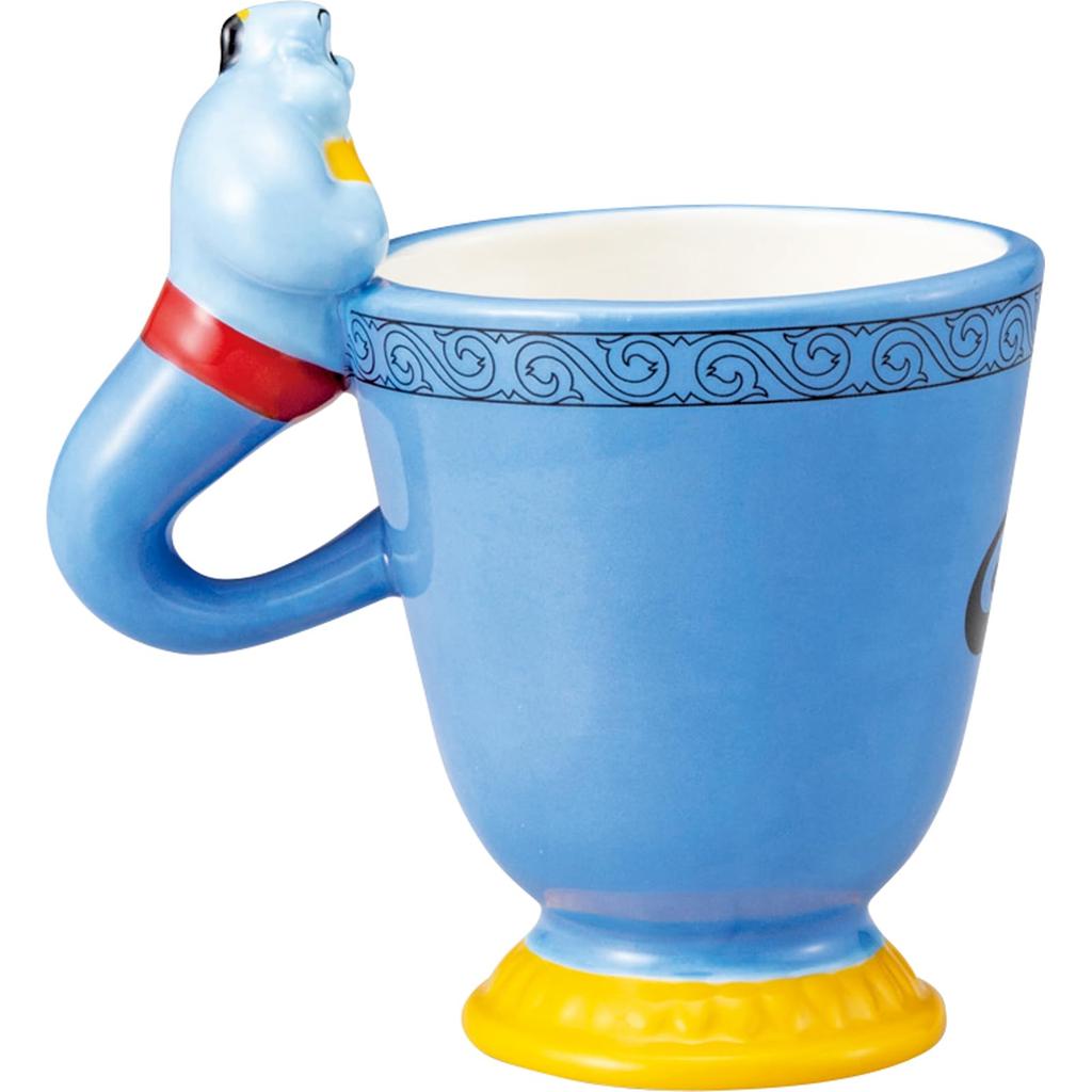 Disney Genie Goblet Diameter 11 x Perfect as a Birthday Gift or SAN4523 "Aladdin" Teacup/Mug, Approx. 210ml, 10cm, Blue, Tableware,