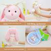Plush Adorable Rabbit Toy With Floral Skirt For Kids Room Decor And Gift