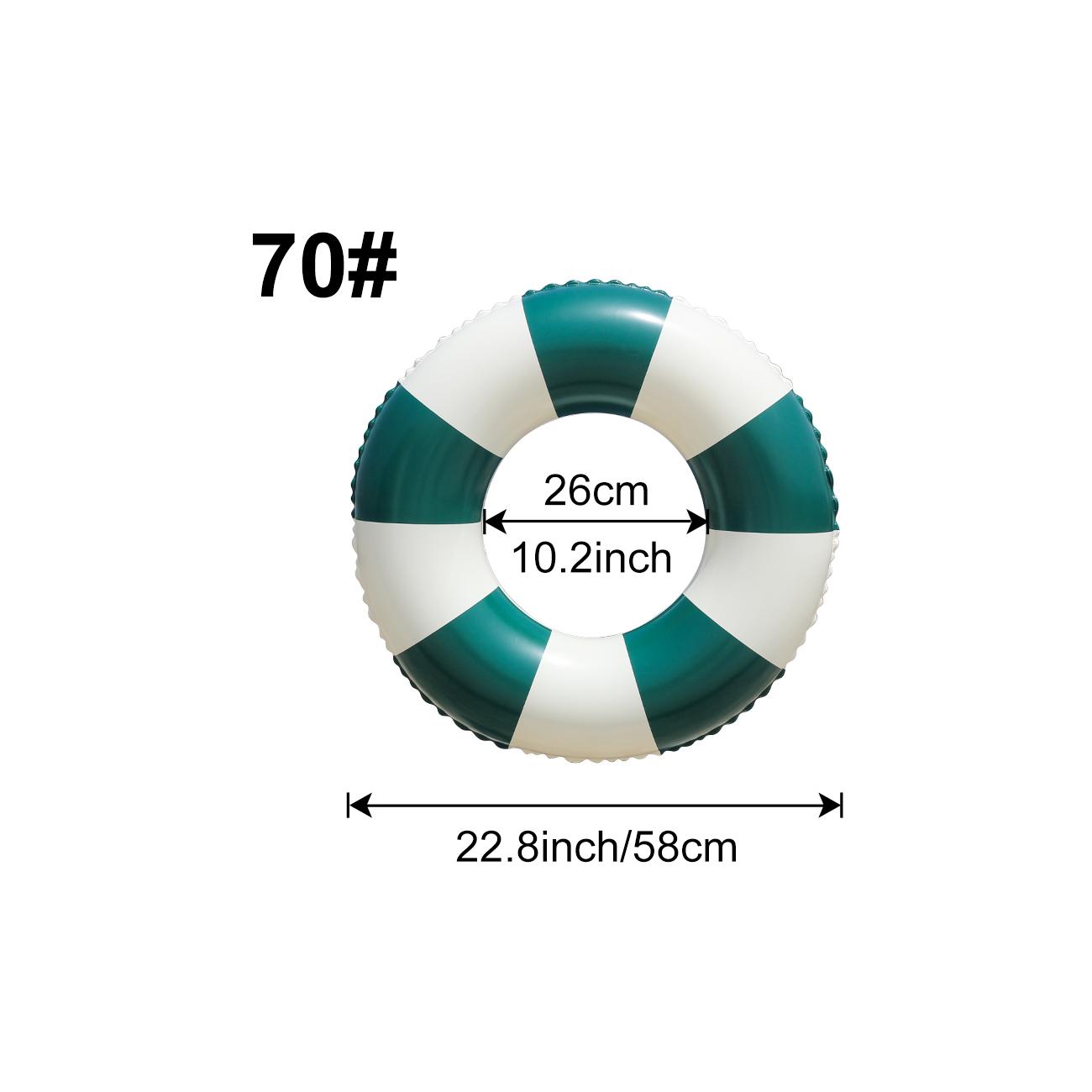 1PC Dark Green Vintage Pool Floats Summer inflatable Swim Ring, Beach and Pool Swim Aid, Beach Toys for Pool Party