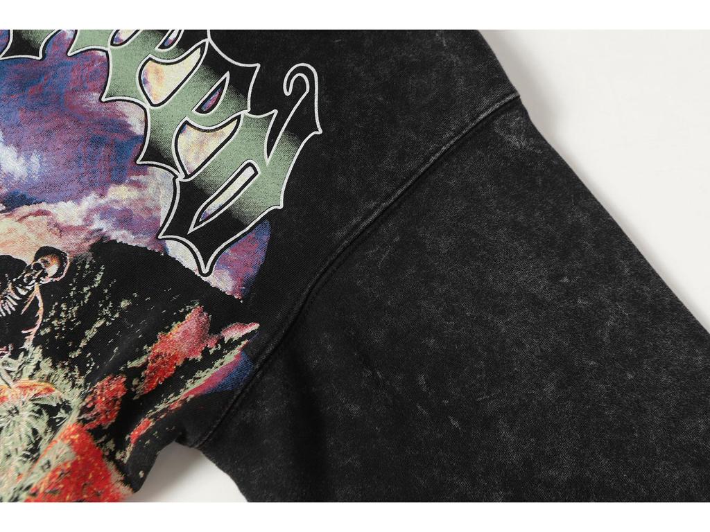 Godspeed 25ss Retro Washed Pure Cotton American Hip Hop Hoodie (Autumn/Winter Collection)