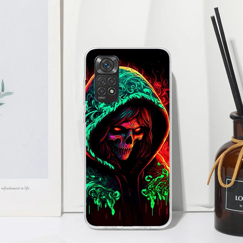 Halloween Moon Witch Horror Phone Case For Xiaomi Redmi Note 15 13 14S 14 Pro Plus 12S 11S 10S 12 11E 10 11T Art Fundas Back Cov