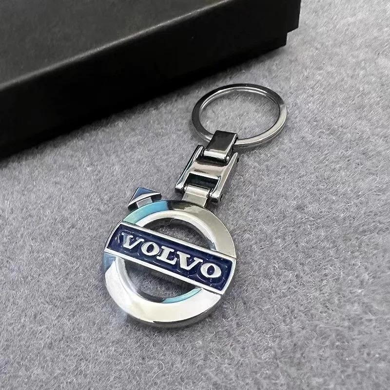 Zinc Alloy Key Ring Keychain Car Logo Keyring Accessories For Volvo XC90 V90 V60 XC60 V40 S80 S60 S90 C40 XC40 V70 XC70 C30 C70 KF1