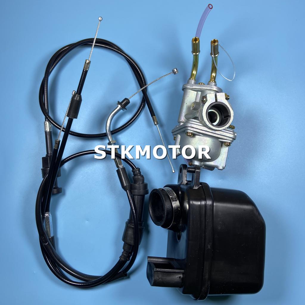 50CC Carburetor Carby With Air Filter Throttle Cable Choke Cable for Yamaha PeeWee PW50 PW 50 PY50 YZinger 50 YZINGER BIKE